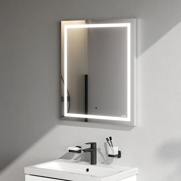 Зеркало AM.PM Gem 60x70 M91AMOX0601WG с подсветкой фото 4