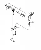 Душевой гарнитур Grohe Tempesta 27598001 фото 3