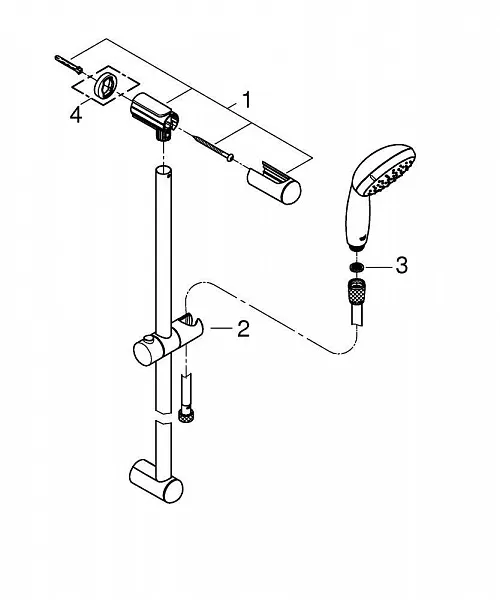Душевой гарнитур Grohe Tempesta 27598001 фото 3