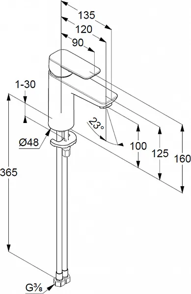 Смеситель Kludi Pure&Style 402920575 для раковины фото 9