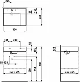 Раковина Laufen Kartell 60 см 8.1033.4.000.104.1 фото 3