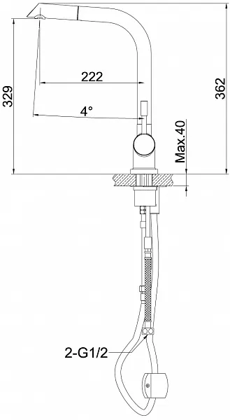 Смеситель Lemark Expert LM5075S для кухонной мойки фото 3