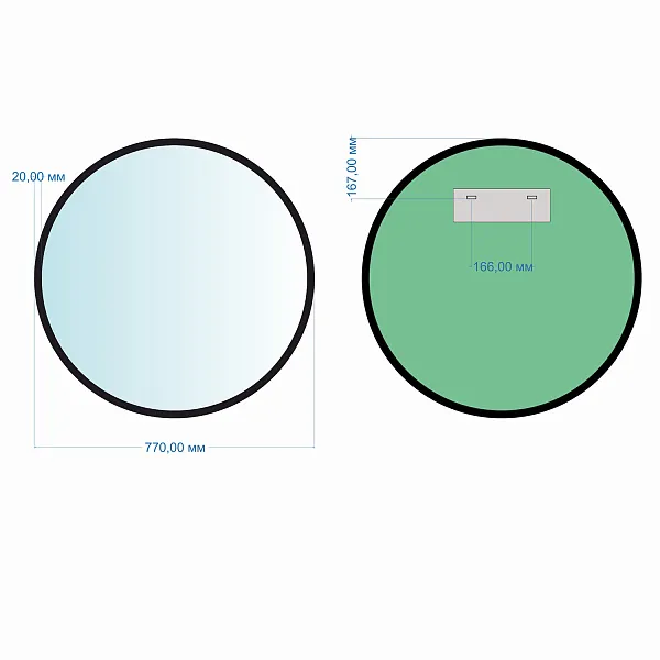 Зеркало Mixline Ренуар 77x77 4630104807197 фото 2