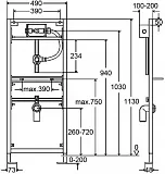 Инсталляция для писсуара Viega Eco plus 461843 фото 2