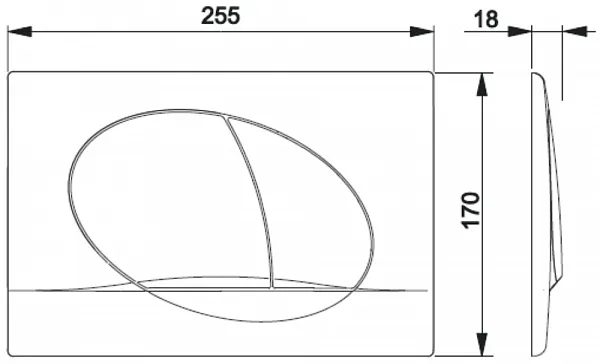 Смывная клавиша для унитазов Roca Active 7.8901.1.40B.1 фото 2