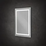Зеркало BelBagno Kraft 50x80 SPC-KRAFT-500-800-SENS-NERO с подсветкой фото 4
