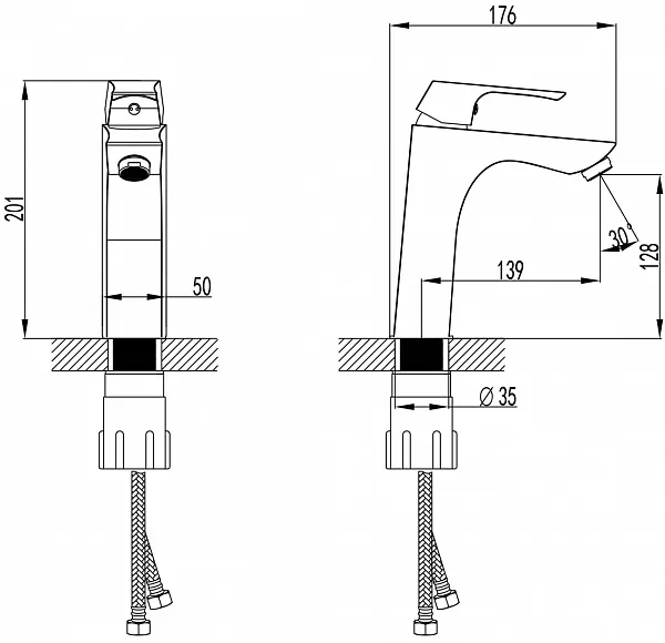 Смеситель Lemark Unit LM4537C для раковины фото 2