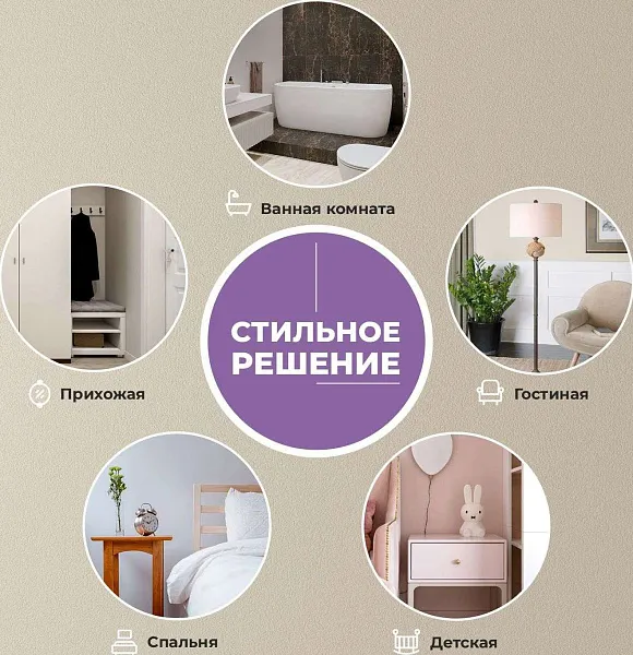 Зеркало Wellsee 7 Rays' Spectrum 70x70 см 172200310 фото 7