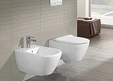 Унитаз Villeroy & Boch Subway 2.0 Plus 5614 R2R1 подвесной безободковый с микролифтом фото 5