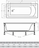 Акриловая ванна Alpen Venera 180x80 AVP0037 фото 3