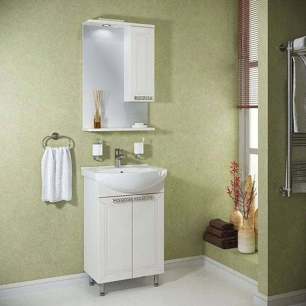 Мебель для ванной Runo Монро 55 напольная фото 1