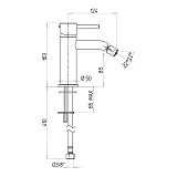 Смеситель для биде PAINI Cox 78PZ304O фото 5