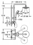 Душевая стойка Grohe Eurotrend System 190 26249000 фото 2