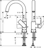 Смеситель Hansgrohe Vernis Shape 71564000 для раковины с донным клапаном фото 2