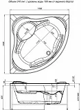 Акриловая ванна Aquanet Malta New 150x150 00204003 фото 6