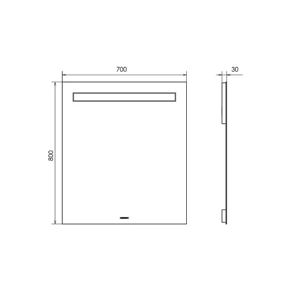 Зеркало Comforty Астра 70x80 00-00014247CF с подсветкой фото 2