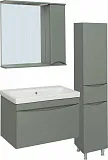 Зеркало Runo Римини 80x75 00-00001215 правое с полочкой и подсветкой фото 3