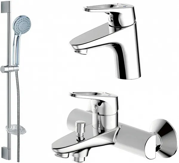 Комплект смесителей Bravat Drop-D F00312C 3 в 1 фото 1