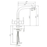 Смеситель для кухонной мойки PAINI Arena 92446433VE7B90DALMKM фото 11