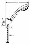 Душевой гарнитур Hansgrohe Crometta 85 27577000 фото 2