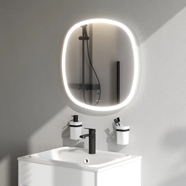 Зеркало AM.PM Func 60x60 M8FMOX0601WGS с подсветкой фото 4