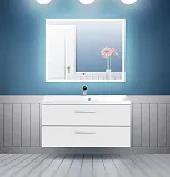 Зеркало BelBagno 100x80 SPC-GRT-1000-800-LED-TCH-PHONE с подсветкой фото 8