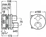 Термостат Roca T-1000 5A0C09C00 для ванны с душем фото 2