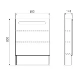 Зеркало-шкаф Comforty Никосия 60x80 00-00014144CF с подсветкой фото 2