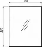 Зеркало Акватон Рико 65x80 см 1A216402RI010 фото 4