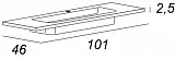 Раковина Cezares Glass 101 см 50170 фото 4