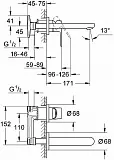 Смеситель Grohe BauLoop 20289000 для раковины с внутренней частью фото 2