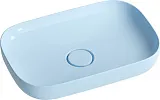 Раковина Wellsee Croquis 60 см комплект из 2 шт 150307001 голубая фото 2