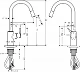 Смеситель Hansgrohe Talis M52 14872000 для кухонной мойки фото 5