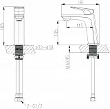 Смеситель Bravat Frey F1368401CP-ENG для раковины фото 2