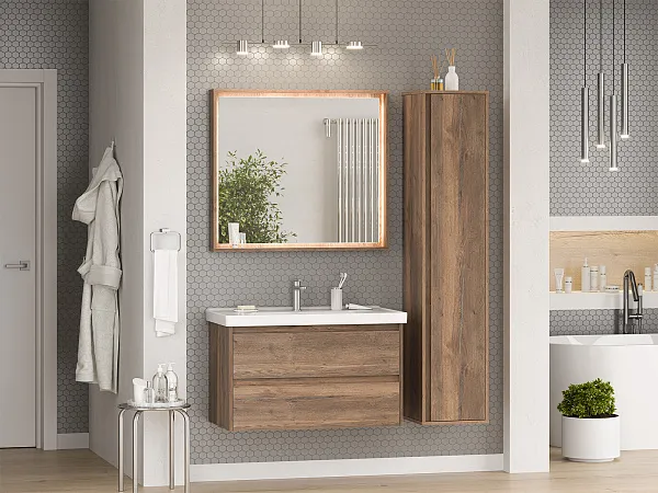 Зеркало Brevita Dallas 90x80 DAL-02090-074 с подсветкой фото 5