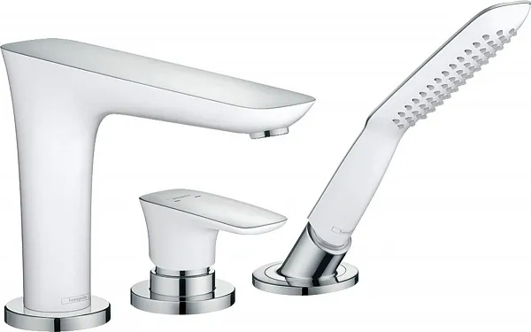 Смеситель Hansgrohe PuraVida 15432400 на борт ванны фото 1