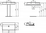 Раковина Ideal Standard Conca 80 см T383101 фото 6