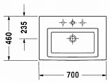 Раковина Duravit 2ND Floor 0491600000 60 см фото 8