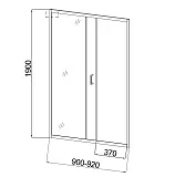 Душевая дверь Niagara Eco NG-631-9A фото 6