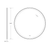 Зеркало Cezares Cadro 100x100 CZR-SPC-CADRO-1000-LED-TCH-WARM с подсветкой c подогревом фото 8