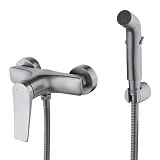 Гигиенический душ Lemark Bronx LM3718GM  со смесителем фото 1