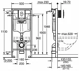 Инсталляция для унитаза Grohe Rapid SL 38929000 фото 2