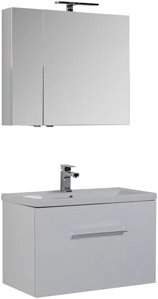 Тумба с раковиной Aquanet Порто 80 белая фото 4