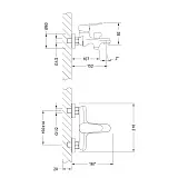 Смеситель Lemark Point LM0314C для ванны с душем фото 2