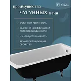 Ванна чугунная Delice Biove 170x75 DLR220509 без ручек фото 4