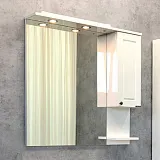 Зеркало Comforty Севилья 80x80 00003132625CF правая с подсветкой с полочкой фото 2