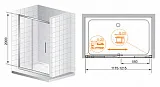 Душевая дверь в нишу Cezares Premier Soft W BF1 120 C Cr IV фото 6
