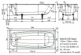 Чугунная ванна Универсал Грация 170x70 фото 3
