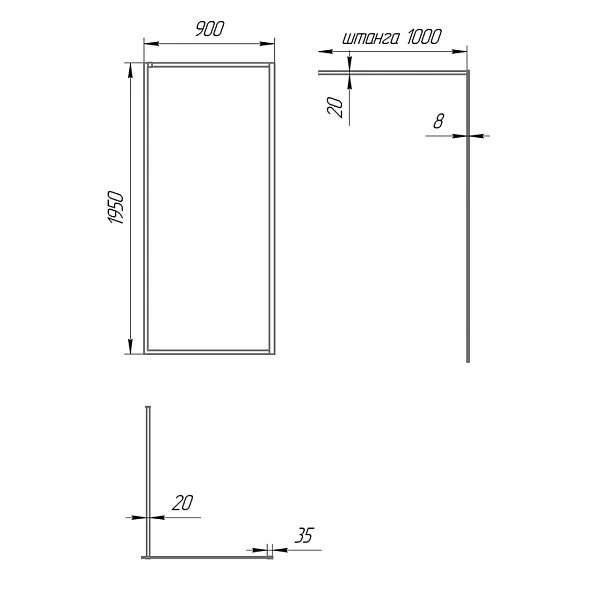 Душевая перегородка PAINI PAINI-WalkIN90F фото 8