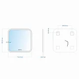 Зеркало Mixline Стив-3 68,50x70 4620001989904 с подсветкой фото 6